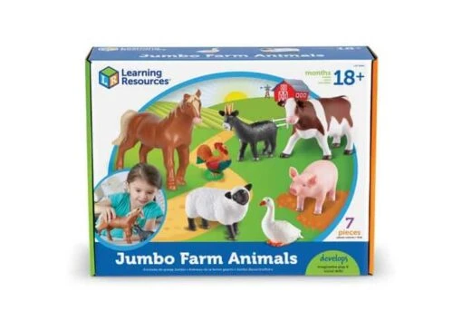 Learning Resources Jumbo Farm Animals - Image 2