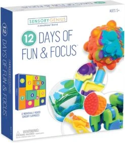 MindWare Sensory Genius 12 Days Of Fun & Focus Pack - Fun Fidget Advent Calendar
