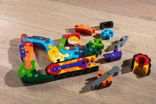 Alphabet Digger Wooden Jigsaw Puzzle - Image 3