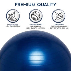 45cm Balance Ball No-Roll Weighted Seat-Blue -Hape Shop 45cm Balance Ball BlueSchoolSuppliesIreland