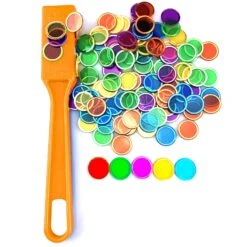 2 X Magnetic Wands And Coloured Chips Set