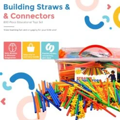 Playlearn Straws & Connectors (856 Pieces Including Wheels) -Hape Shop 81Q1ClKnx2L. AC SL1500