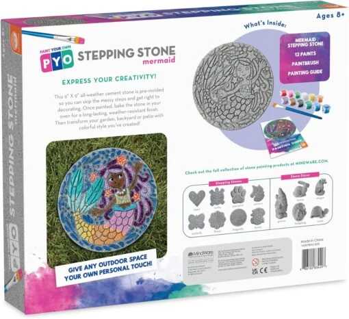 MindWare Paint Your Own Stepping Stone: Mermaid - Image 4