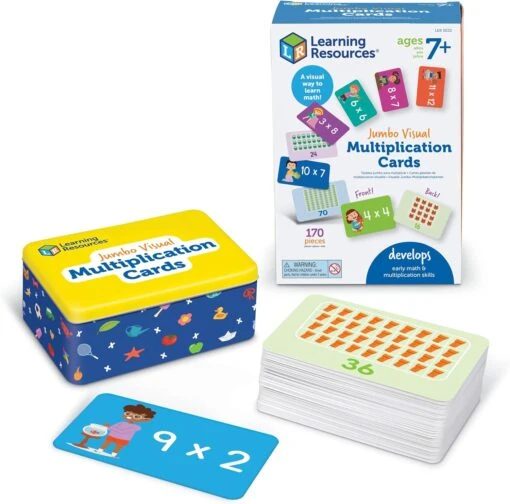 Learning Resources Jumbo Visual Multiplication Cards - Image 2