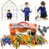 Playlearn Straws & Connectors (856 Pieces Including Wheels)