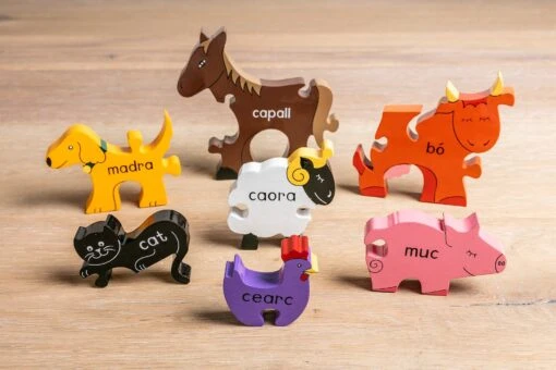 Farm Animals In Irish Jigsaw Puzzle (As Gaeilge) - Image 4