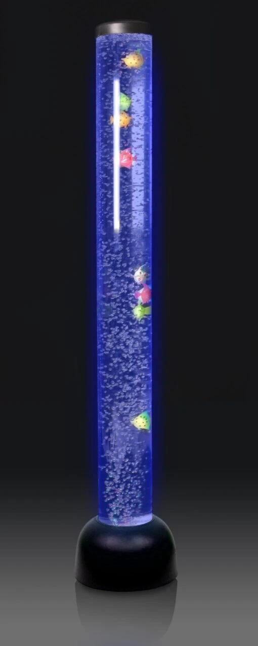 Playlearn Bubble Tube - Black With Fish - Image 2