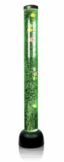 Playlearn Bubble Tube - Black With Fish -Hape Shop BT100 Bubble Tube 105cm Black bubble green no background scaled