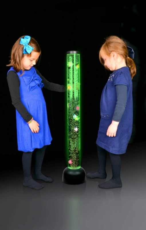 Playlearn Bubble Tube - Black With Fish - Image 7