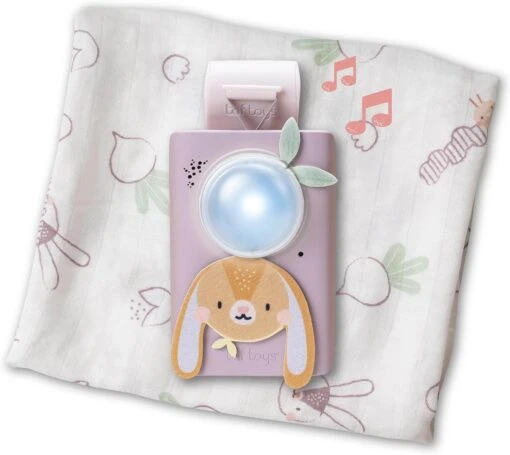TAF Toys Baby Soothing Sound Machine With Cry Activated Sensor Bunny Soother And Swaddle Set - Image 2