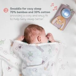 TAF Toys Baby Soothing Sound Machine With Cry Activated Sensor Bunny Soother And Swaddle Set -Hape Shop BabySoothingSoundMachinewithCryActivatedSensor 4