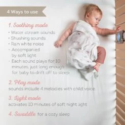 TAF Toys Baby Soothing Sound Machine With Cry Activated Sensor Bunny Soother And Swaddle Set -Hape Shop BabySoothingSoundMachinewithCryActivatedSensor 5