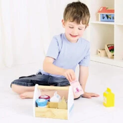 BIGJIGS Dairy Delivery Wooden Play Food -Hape Shop DairyDeliveryWoodenPlayFood 2