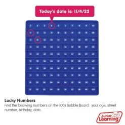 Junior Learning 100s Bubble Board -Hape Shop JL673 Right A 1200x 100s bubble board 2