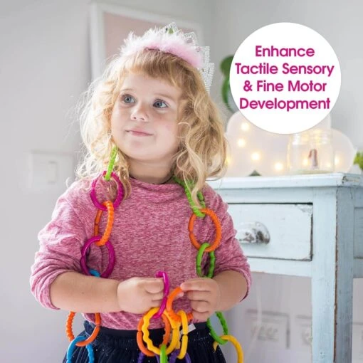 Edushape Linkets Sensory Toy - 66 Pieces - Image 5