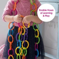 Edushape Linkets Sensory Toy - 66 Pieces -Hape Shop Linkets 4