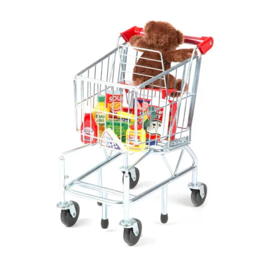 Shopping Cart Toy - Metal Grocery Wagon Melissa & Doug - Image 3