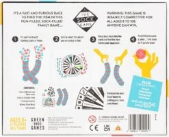 ASMODEE The Sock Game - Board Game -Hape Shop The sock game board game back 1