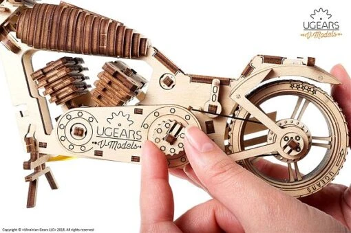 UGears Bike - 3D Wooden Puzzle - Image 3