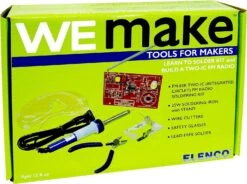WEmake FM Radio DIY Soldering Kit With Tools | Soldering Iron | Side Cutters | Safety Glasses | Solder | Great Stem Project