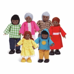Hape Happy Family - African American Dolls For Doll House