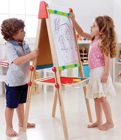 Hape All In 1 Easel Wooden Blackboard - Image 2