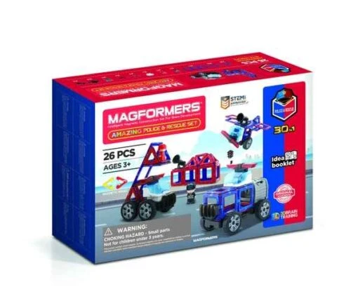 Magformers Police & Rescue Set 26 Pieces - Image 2