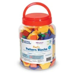 Learning Resources 1cm Plastic Pattern Blocks (Set Of 250)