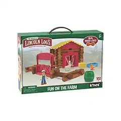 K'NEX Lincoln Logs Fun On The Farm Building Set