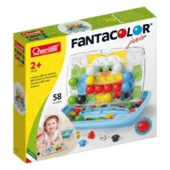 Quercetti FantaColour Junior 48 Peg Board Perfect For Travel