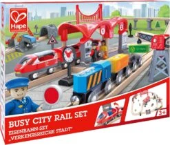 Hape Busy City Rail Set -Hape Shop busycityrailway
