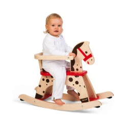 Janod Caramel Rocking Horse -Hape Shop caramel rocking horse wood 2