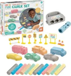 MindWare Oh So Fun! Cars And Trucks Chalk Set