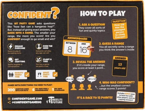 ASMODEE CONFIDENT? Party Game - A Quiz Game With A Brilliant Twist - Adults, Kids, Families & Teenagers - Image 2