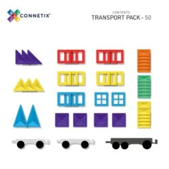 Connetix Rainbow Transport Pack 50 Pieces -Hape Shop connetixtransportpack 3
