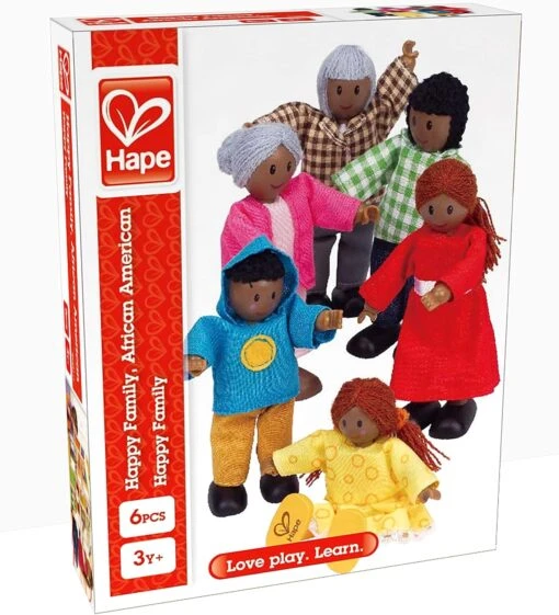 Hape Happy Family - African American Dolls For Doll House - Image 2