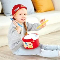 Hape Learn With Lights Drum E0620 -Hape Shop dum 1