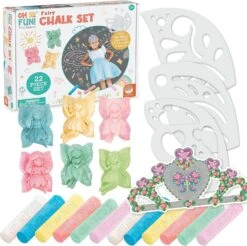 MindWare Oh So Fun! Fairy Sidewalk Chalk Set