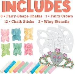 MindWare Oh So Fun! Fairy Sidewalk Chalk Set -Hape Shop fairychalkset 4