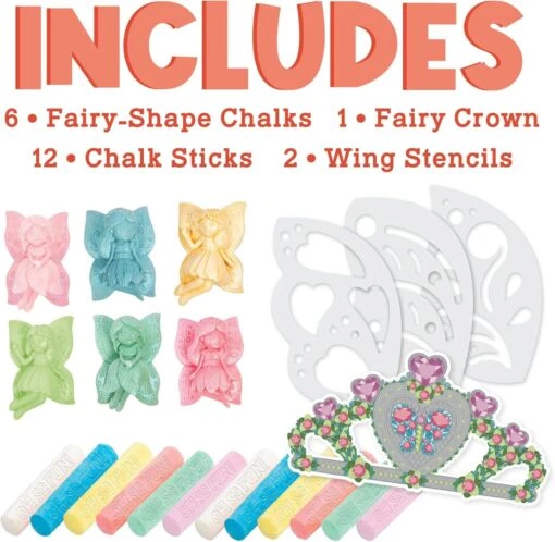 MindWare Oh So Fun! Fairy Sidewalk Chalk Set - Image 4