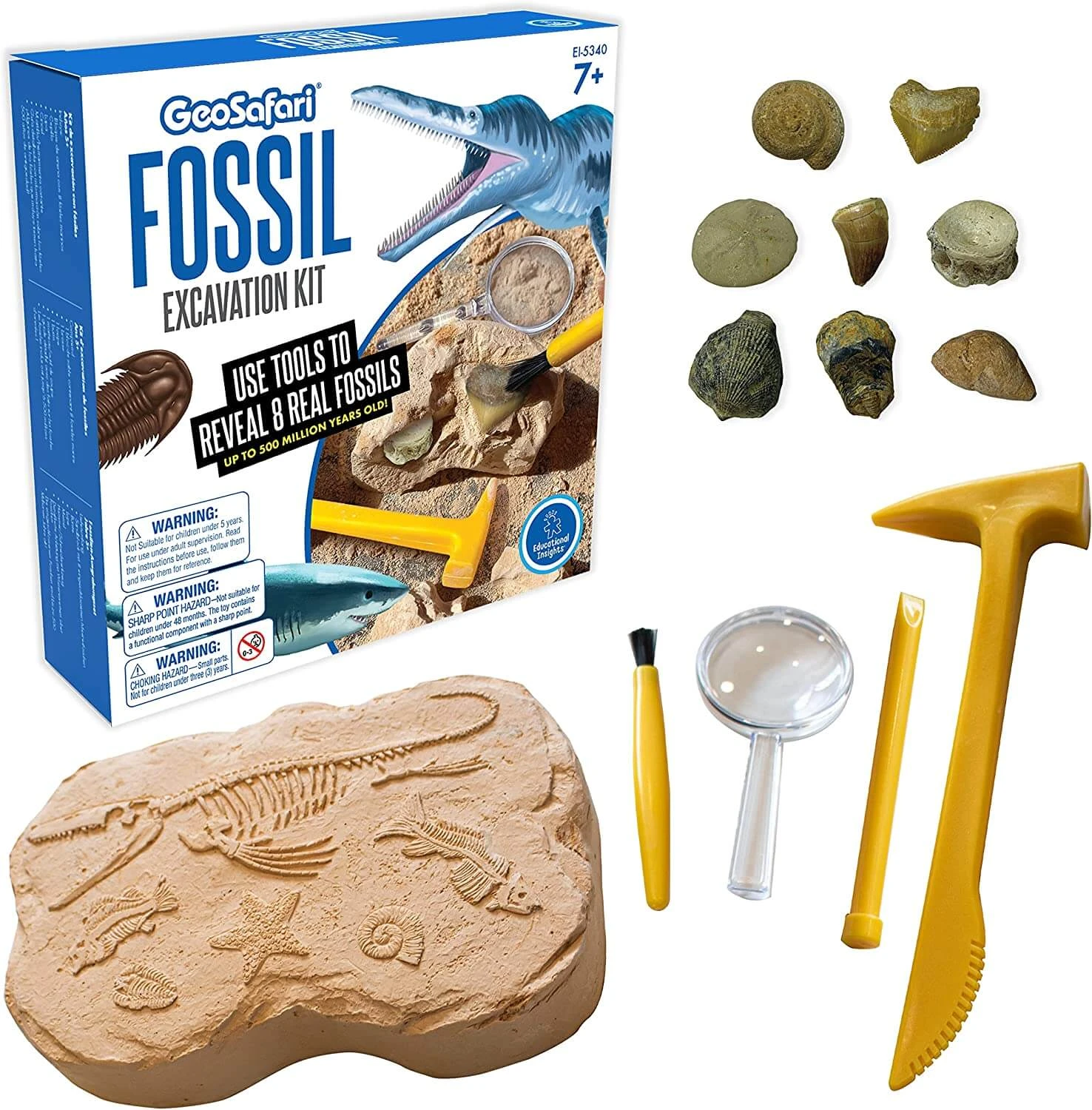 Learning Resources Geosafari® Fossil Excavation Kit 1 Learning Resources Geosafari® Fossil Excavation Kit