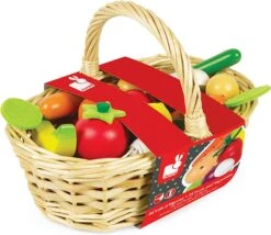 Janod 24-Piece Fruits And Vegetables Basket