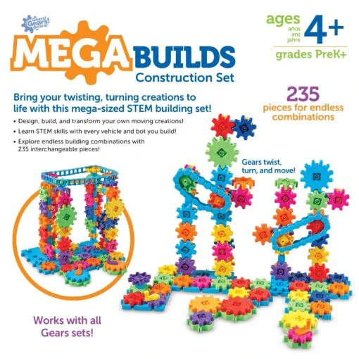 Gears! Gears! Gears!® Mega Builds Construction Set - Learning Resources - Image 4