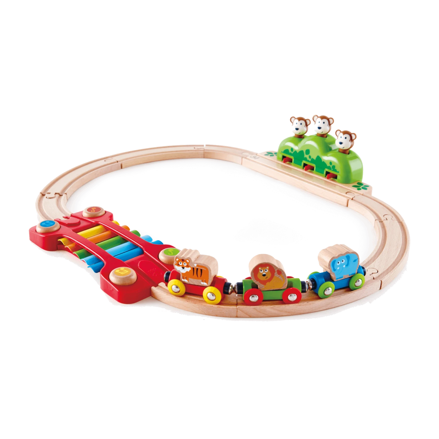 Hape Music And Monkeys Toddler Railway Train 1 Hape Music And Monkeys Toddler Railway Train