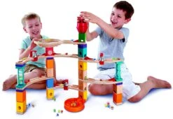 Hape Castle Escape - Quadrilla Wooden Marble Run -Hape Shop hape castle escape marble 1