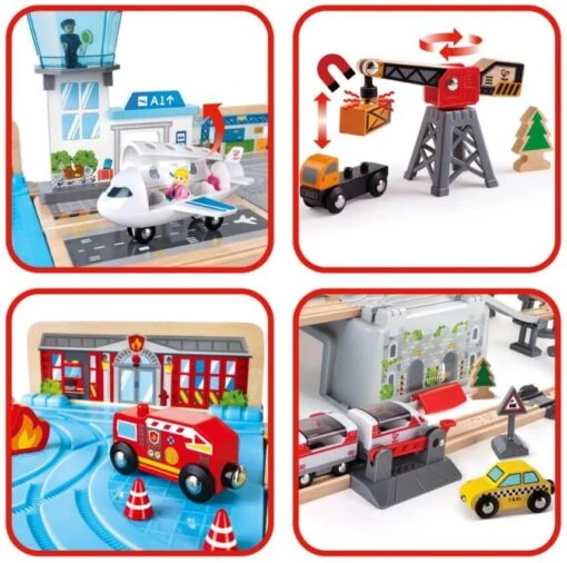 Hape Super Cityscape Transport Bucket Set - Image 6
