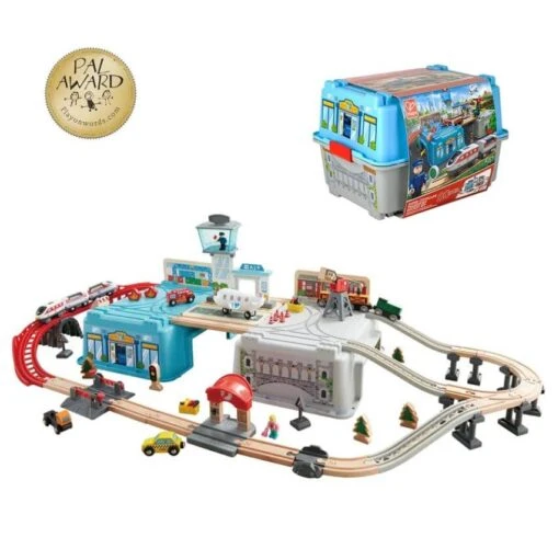 Hape Super Cityscape Transport Bucket Set - Image 2
