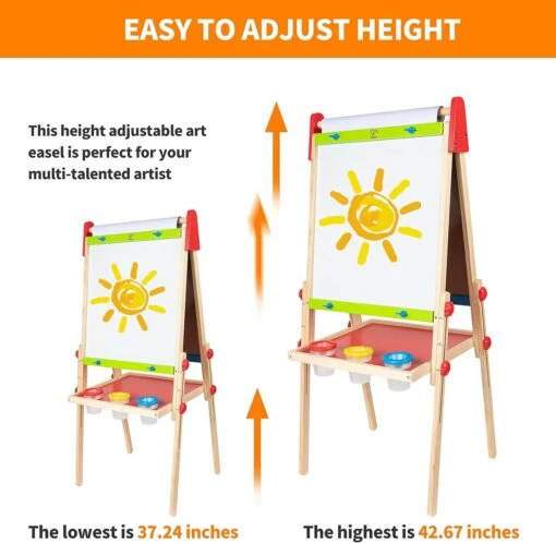 Hape All In 1 Easel Wooden Blackboard - Image 5