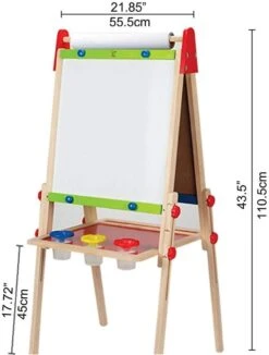 Hape All In 1 Easel Wooden Blackboard -Hape Shop in one