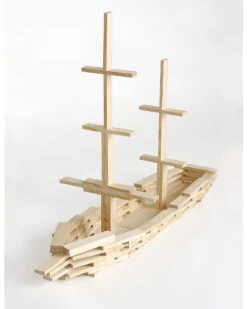 Kapla 100 Wooden Construction Set -Hape Shop kapla kapla 100 wood tablets natural fun and educational wooden blocks construction sets 25126 zoom